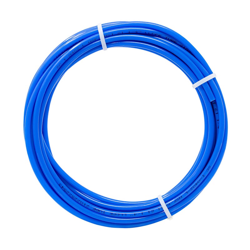 Metpure 1/4 "" OD 25 قدم طول الأنابيب لأنظمة تنقية المياه منزوعة الأيونات بالتناضح العكسي والثلاجات والأجهزة الأخرى (1/4 OD ""، 25 قدمًا، أزرق) - Image 1